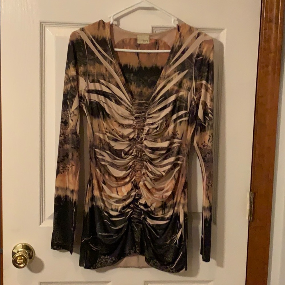 Multicolored dress blouse